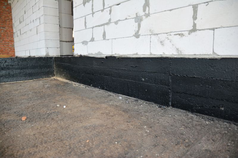 Waterproof Coating on Foundation